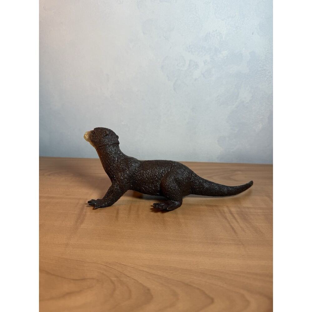 Realistic River Otter Toy Squeaks 8” China